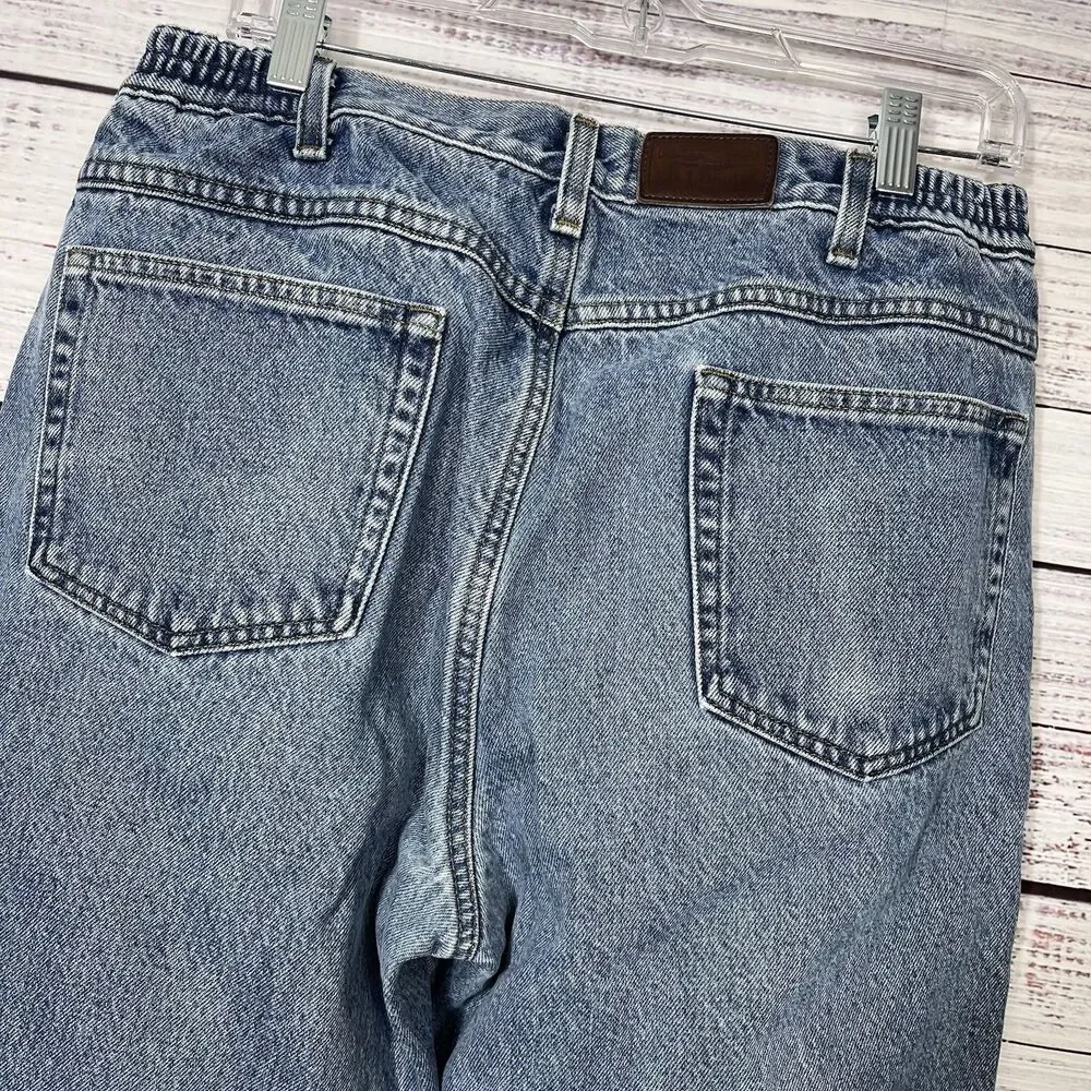 Vintage LL Bean Mens 34x32 Double L Classic Fit Flannel Lined Denim Jeans
